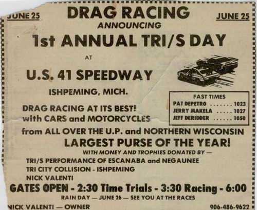 Nicks 41 Speedway - Flyer From Daniel Depetro (newer photo)